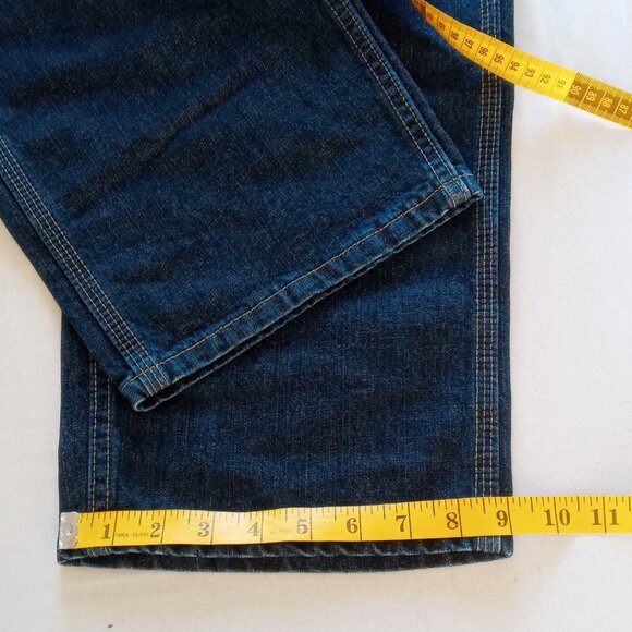 Vtg Lee dark Wash loose fit Blue Denim Carpenter jeans size in description NWT - Picture 12 of 15